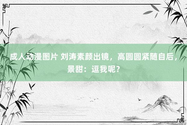 成人动漫图片 刘涛素颜出镜，高圆圆紧随自后，景甜：逗我呢？