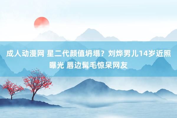 成人动漫网 星二代颜值坍塌？刘烨男儿14岁近照曝光 唇边髯毛惊呆网友